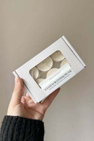 Aromātiskās tējas sveces SANDALWOOD&MUSK