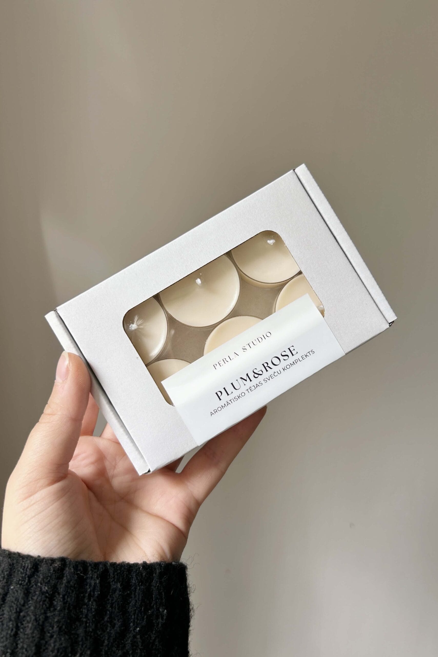 Aromātiskās tējas sveces PLUM&ROSE