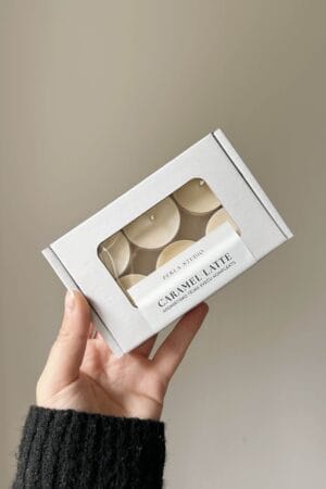 Aromātiskās tējas sveces CARAMEL LATTE